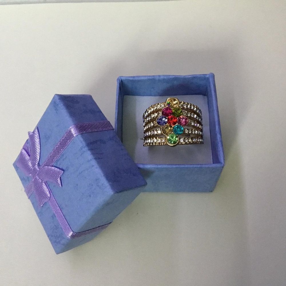 Vibrant Multi-Color Gemstone Ring